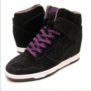 Black Sail and Court purple Nike sky high dunks